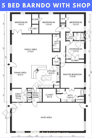 5 Bedroom Barndominium Floor Plans With Pictures Get Inspired With These Floor Plan Ideas Barndominium Floor Plans Barn Homes Floor Plans Barndominium Plans