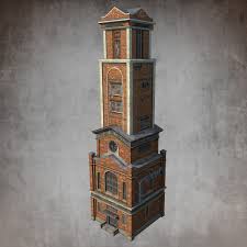 Brick Factory Workshop 3d Model Props Concept Brick Architecture Factory