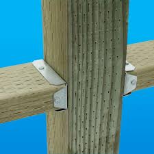 Simpson Strong Tie Fb Zmax Galvanized Fence Rail Bracket For 2x4 Nominal Lumber Fb24z The Home Depot In 2020 Building A Fence Backyard Shed Garden Storage Shed