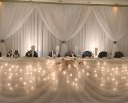 Fairy Light Head Table Decoration Kit 16 Foot 8 Person Head Table Wedding Decorations Bridal Table Decorations Wedding Reception Head Table