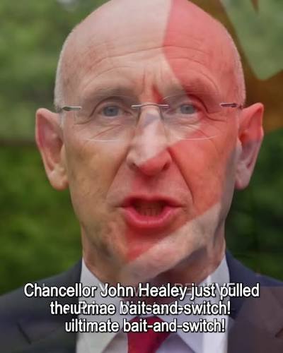 THE BIGGEST POLITICAL BETRAYAL OF THE YEAR?! Chancellor John Healey just  pulled the ultimate bait-and-switch! Months ago, he famously quit to  "protect our military" and forced a Prime Minister out... ...