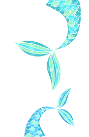 Cute Mermaid Tails Cartoon Novocom Top