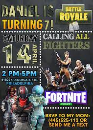 Fortnite Birthday Invitation Fortnite Invitation Fortnite Birthday Invitations Birthday Party Invitations Birthday Invitations Diy