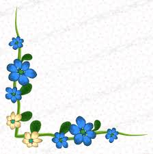Blue Floral Corner Png Files Set Of Flourish Borders And Frames For Graphic Design Https Www Etsy Com Il Flower Doodles Flourish Border Borders And Frames