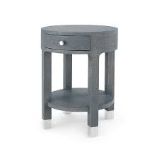 All in a industrial, scandinavian and vintage style. Dakota 1 Drawer Round Side Table Sugarwood Unique Style Furniture