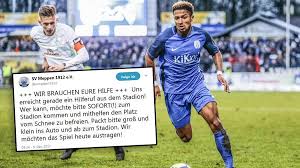 Sv atlas delmenhorst sv atlas 0 : Tolle Unterstutzung Fur Den Sv Meppen Fans Raumen Schneebedeckten Platz Sportbuzzer De