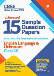 English Language Literature 15 Sample Papers Class 10th I Succeed Cbse 2021