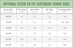 Sand Filter Size Chart Bedowntowndaytona Com