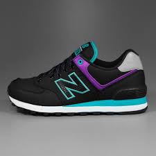 New Balance Wl 574 Windbreaker Pack Black Teal Purple New Balance Cute Shoes Sneakers