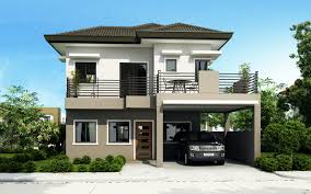 Double Storey Beautiful House Plan My Home My Zone Lot having a frontage width minimum of 14.7 meters maintaining at least 2 meters on both sides of the house.