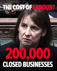 More than 200,000 businesses have closed since Rachel Reeves was put in  charge of the British economy. That's more than 770 a DAY. Britain deserves  better than this.