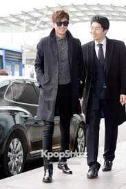Lee Min Ho With His Bodyguard Min Ho S Fans Are Also Huge Fans Of His Bodyguard Ajusshi P Lee Min Ho Lee Min Actors
