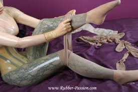 Nylon bondage in latex porn pics