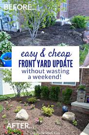 Take A Look At How We Easily Updated Our Flowerbeds Without Spending Much Time On The Weekend See The Summer Outd Diy Porch Decor Landscape Design Flower Beds