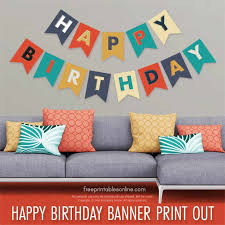Print out gift tags or use a gift tag template as easy ways to say happy birthday! Happy Birthday Banner Print Out Free Printables Online Birthday Banner Free Printable Happy Birthday Banner Printable Free Birthday Banner Template