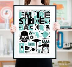 Star Wars Empire Strikes Back Movie Poster Minimalist Door Handz Star Wars Poster Star Wars Empire Star Wars Themed Nursery