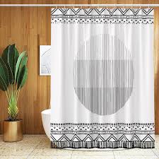 Maybe you would like to learn more about one of these? Tassel Shower Curtains For Bathroom Shower Curtain Heavy Duty Fabric Boho Shower Curtains For Bathroom Black And White Black White 72 72 Inches Walmart Com Walmart Com