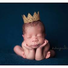 Venice Gold Lace Crown Newborn Photo Prop Newborn Crown Lace Crown Baby  Crown Gold Lace Crown Crown-gold Crown Photography Prop