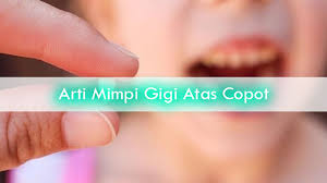Gigi depan bagian bawah menyimbolkan keluarga terdekat dari pemilik mimpi sedangkan gigi seri bagian atas simbol dari ayah dan paman dari garis ayah. Arti Mimpi Gigi Atas Copot Vedit