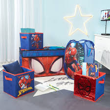 Spider Man Storage Set Trunk 2 Pack Cubes Sequin Cube And Hamper Walmart Com Walmart Com