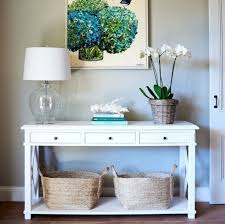 50 Inspiring Entryway Console Tables Ideas Http Bedewangdecor Com 50 Inspiring Entryway Console White Console Table Hall Table Decor Farmhouse Console Table