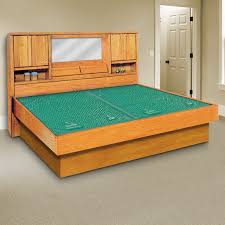 Softside waterbed mattress sizes (you can use regular mattress sized sheets, or waterbed sheets): Oak Magnolia Waterbed Headboard Frame Set Innomax