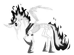 Skeleton Alicorn Pony Drawing Mlp Fan Art My Little Pony Drawing