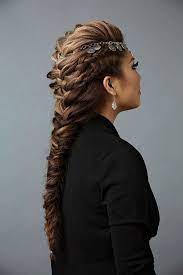 Day To Night Hairstyle Mohawk Braid Into Fishtail Bun Hair Styles Braided Mohawk Hairstyles Mohawk Hairstyles