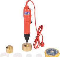 ELEOPTION 220V Manual Bottle Capper Handheld Electric Bottle Capping Machine Cap Sealer Sealing Machine for Plastic Bottle Capp Diameter 10-20 mm, ...