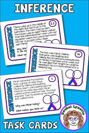 Martin, justin mccory, ghiglieri, carol: Making Inferences Is A Challenging Skill For Many Students But This Task Card Set Makes Mastering Inferences Easi Inferencing Inferencing Task Cards Inference