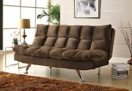 Homelegance Jazz Click Clack Sofa Bed Chocolate Textured Plush Microfiber Sofa Bed Furniture Couch Furniture Sofa Bed