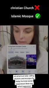 an amarican lady calling church and mosquefor baby formula and see wha...