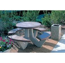 Round Commercial Concrete Picnic Table Portable Round Picnic Table Picnic Table Outdoor Furniture Sets