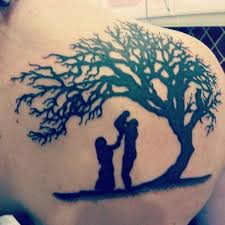 Family Silhouette Under A Tree Tree Tattoo Small Tree Tattoo Meaning Tree Tattoo Men