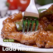 50 gram bawang bombay, cincang kasar. Endeus Tv Kakap Lada Hitam Facebook