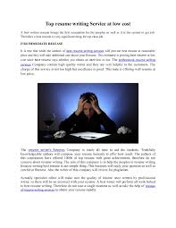 inexpensive resume services. cheap
