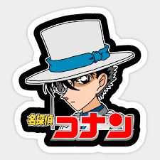 Kaito Kid Detective Conan Sticker Teepublic Conan acted like he's never met him and he was looking forward to meeting him and putting him in prison. kaito kid