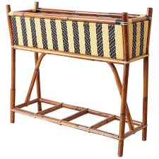 French Maison Gatti Bamboo Rattan Jardiniere Planter In 2020 Rattan Bamboo Decor