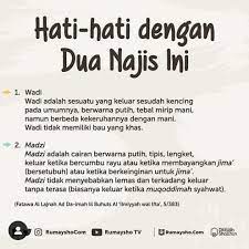 Berbeda dengan mani, setelah keluar, ia akan menimbulkan rasa lemas. Perbedaan Air Mani Madzi Dan Wadi Diary Wanita Islamic Facebook
