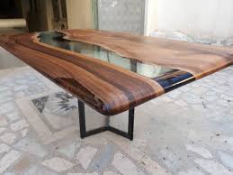 Walnut Wood Epoxy Resin Table