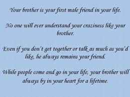 Inspirational Quotes For My Brother. QuotesGram via Relatably.com