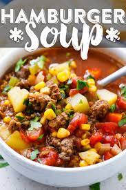 Easy Hamburger Soup Recipe Ground Beef And Vegetable Soup Recipe Easy Hamburger Soup Vegetable Soup Recipes Beef Soup Recipes