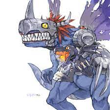 Metal Greymon Black Agumon Fanart Digimon Digimon Digital Monsters Digimon Adventure Tri