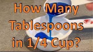 How many tablespoons are in a 1/3 of a cup? How Many Tablespoons In 1 4 Cup Youtube