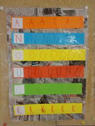 Travail Autour Du Prenom En Maternelle Chaque Bande De Papier De Couleur Contient La Meme Lettre Repetee Plusieurs F Maternelle Lettres En Maternelle Prenom
