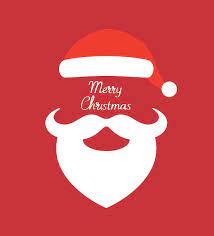 Santa Claus Hat And Beard Vector Illustration Christmas Cute Wallpaper Cartoon Santa Vintage Christmas Decorations
