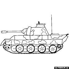 Panzer Panther Tank Coloring Page Color Tanks Coloring Pages Coloring Pages For Kids Tank Drawing