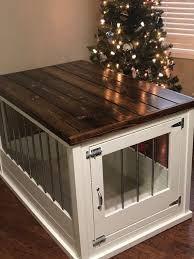 Beautiful White With Dark Walnut Stained Top Brushed Silver Bars And Silver Hardware Interieur Etsy Puppy S