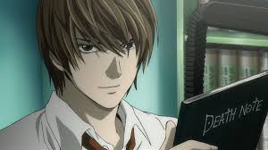 A shinigami, as a god of death, can kill any person—provided they see their victim's face and write their victim's name in a notebook called a death note. Death Note Anime Planet