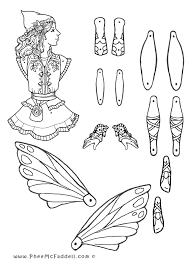Edain Puppet Page Paper Dolls Paper Puppets Coloring Pages